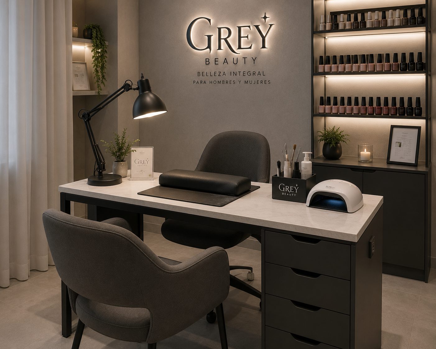 Estación de uñas GREY Beauty